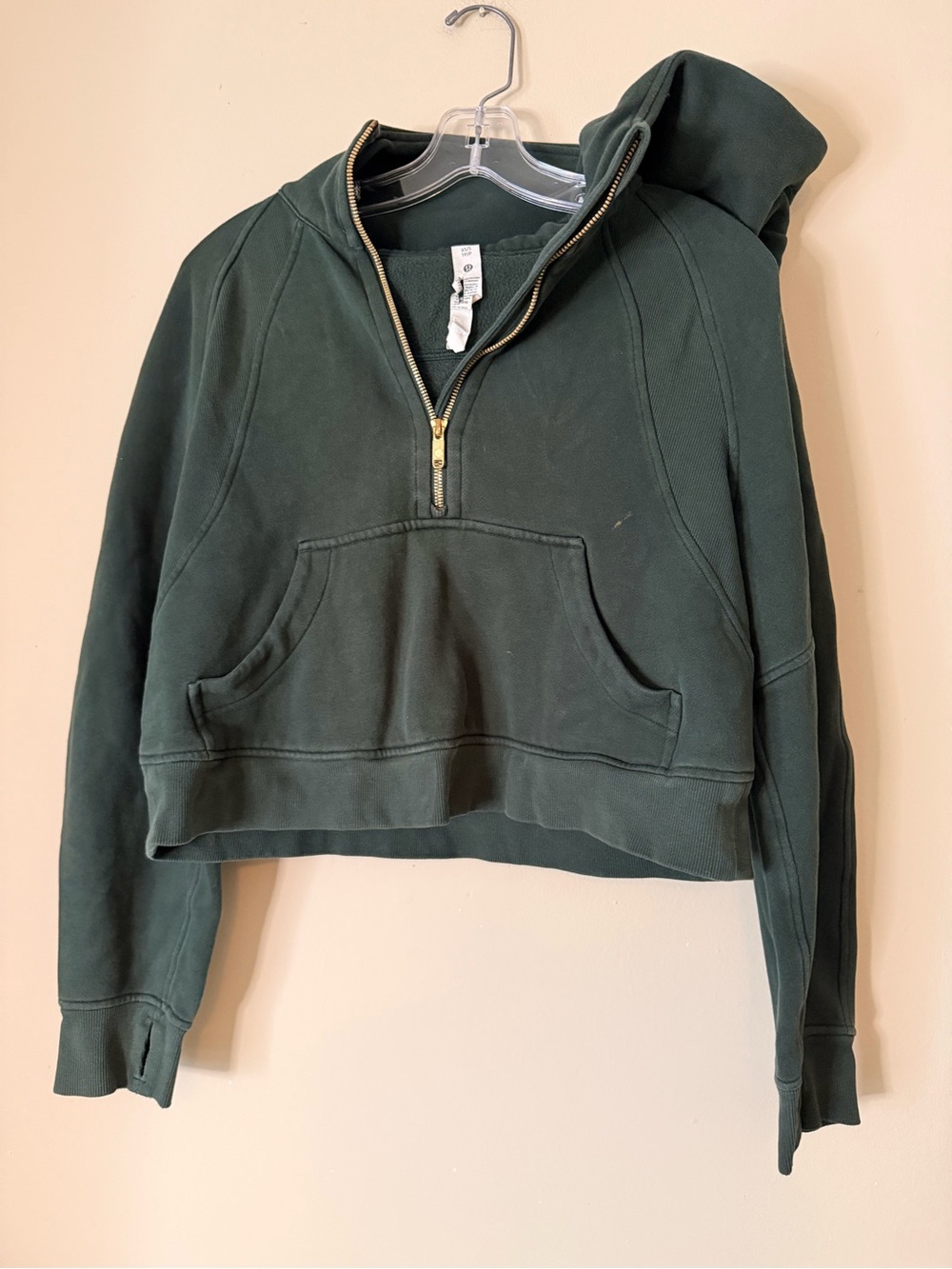 Lululemon Scuba Cropped Half-Zip Hoodie